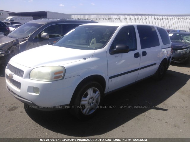 1GBDV13W38D198851 - 2008 CHEVROLET UPLANDER INCOMPLETE WHITE photo 2