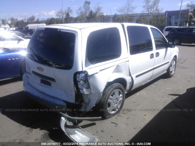 1GBDV13W38D198851 - 2008 CHEVROLET UPLANDER INCOMPLETE WHITE photo 4