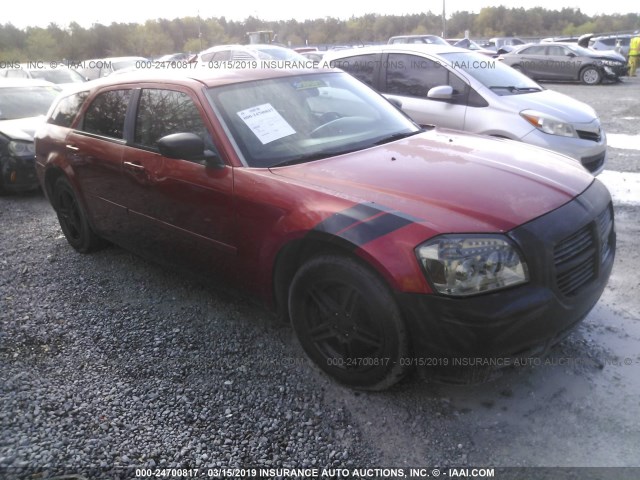 2D4FV48V05H571397 - 2005 DODGE MAGNUM SXT RED photo 1