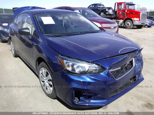 4S3GKAA63H3602970 - 2017 SUBARU IMPREZA BLUE photo 1