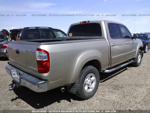 5TBDT44135S493785 - 2005 TOYOTA TUNDRA DOUBLE CAB SR5 GOLD photo 4