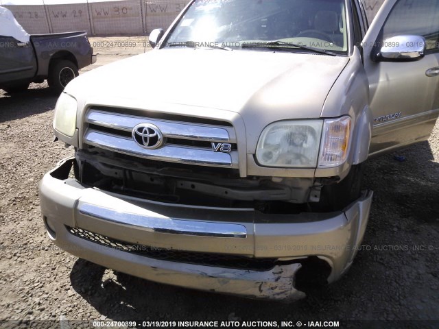 5TBDT44135S493785 - 2005 TOYOTA TUNDRA DOUBLE CAB SR5 GOLD photo 6