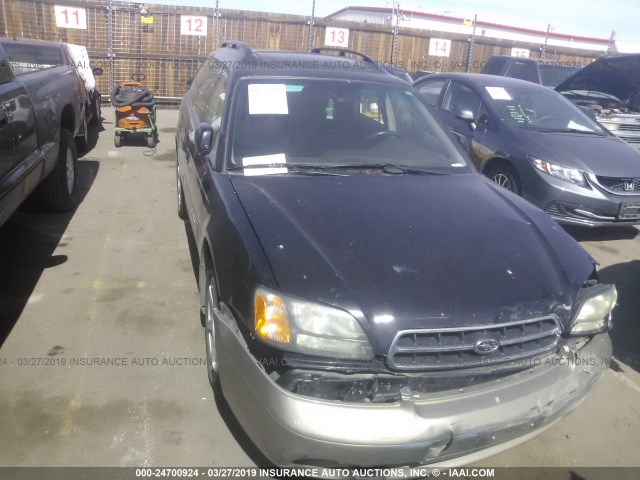 4S3BH686026662822 - 2002 SUBARU LEGACY OUTBACK LIMITED BLACK photo 6