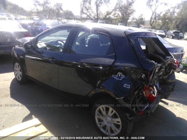 JM1DE1KZ2D0156244 - 2013 MAZDA MAZDA2 BLACK photo 3