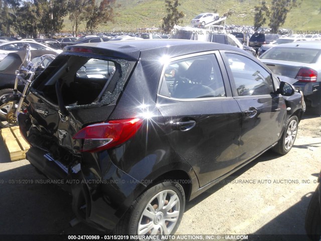 JM1DE1KZ2D0156244 - 2013 MAZDA MAZDA2 BLACK photo 4