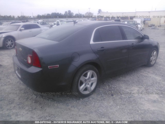 1G1ZB5EB2A4108275 - 2010 CHEVROLET MALIBU LS GRAY photo 4