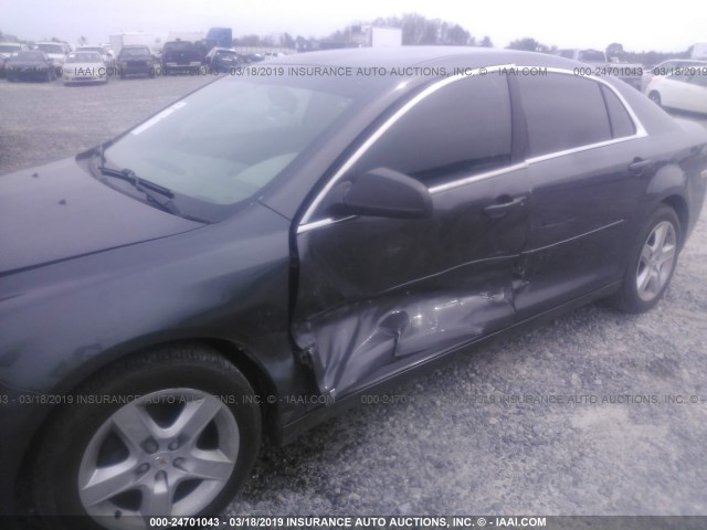 1G1ZB5EB2A4108275 - 2010 CHEVROLET MALIBU LS GRAY photo 6