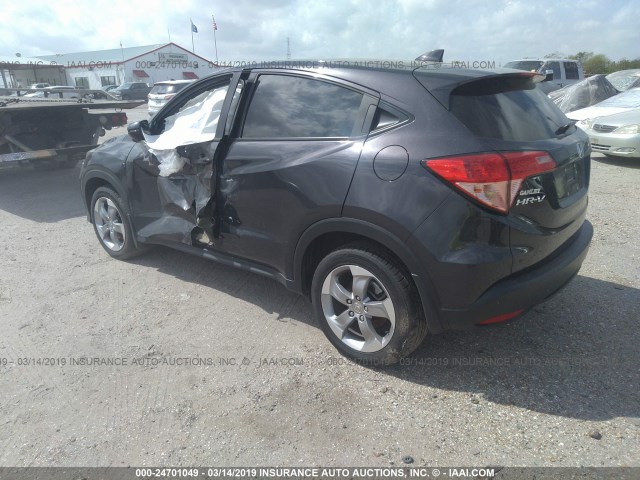 3CZRU6H56HM710635 - 2017 HONDA HR-V EX GRAY photo 3