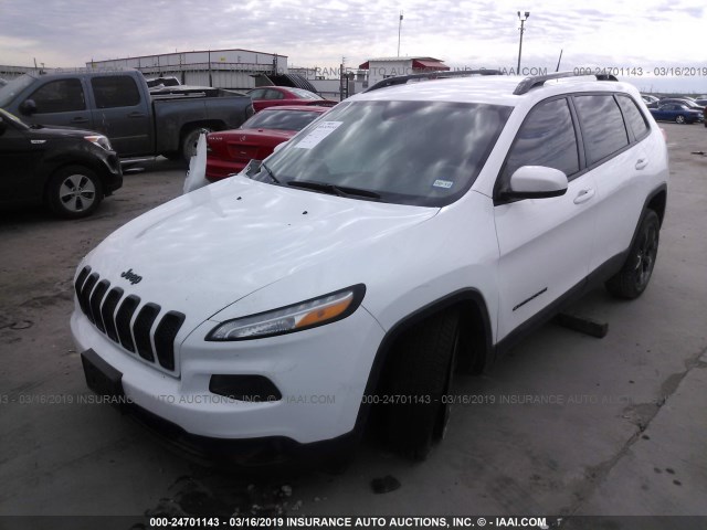 1C4PJLCS0FW723234 - 2015 JEEP CHEROKEE LATITUDE WHITE photo 2