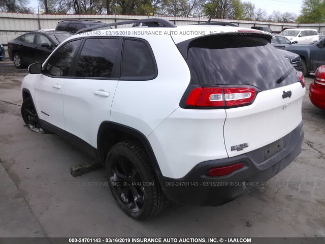 1C4PJLCS0FW723234 - 2015 JEEP CHEROKEE LATITUDE WHITE photo 3