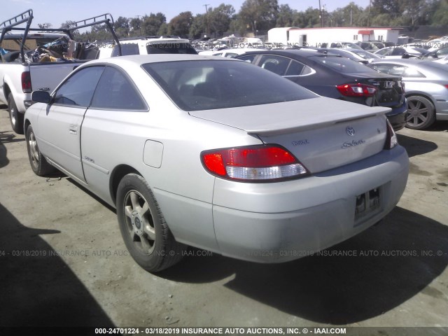 2T1CF22P6YC342619 - 2000 TOYOTA CAMRY SOLARA SE/SLE GRAY photo 3