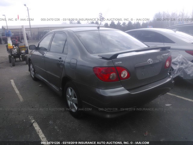 2T1BR32EX8C889612 - 2008 TOYOTA COROLLA CE/LE/S GRAY photo 3