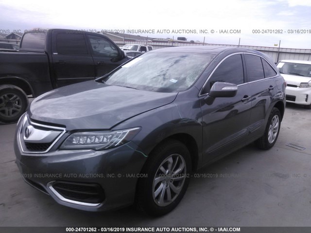 5J8TB3H36JL014607 - 2018 ACURA RDX GRAY photo 2