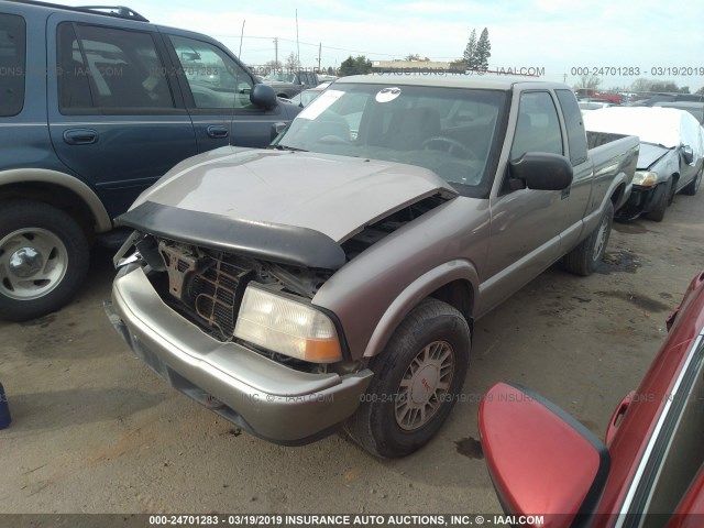 1GTDT19WX18166292 - 2001 GMC SONOMA GRAY photo 2