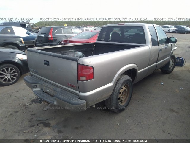 1GTDT19WX18166292 - 2001 GMC SONOMA GRAY photo 4