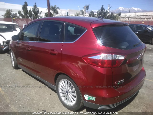 1FADP5CU4EL509576 - 2014 FORD C-MAX PREMIUM RED photo 3