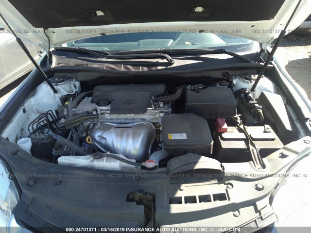 4T4BF1FK2GR542548 - 2016 TOYOTA CAMRY LE/XLE/SE/XSE WHITE photo 10