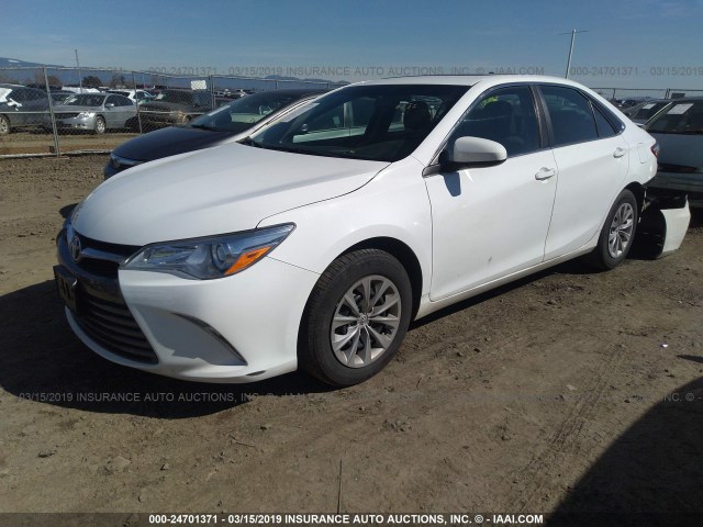 4T4BF1FK2GR542548 - 2016 TOYOTA CAMRY LE/XLE/SE/XSE WHITE photo 2
