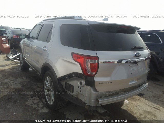 1FM5K7F86GGC49664 - 2016 FORD EXPLORER LIMITED SILVER photo 3