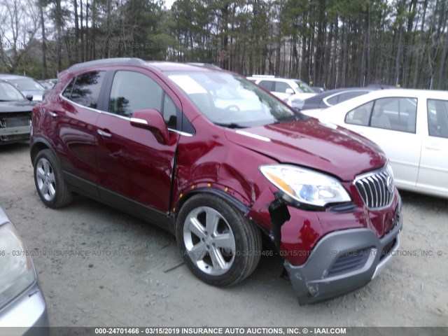 KL4CJASB2FB252242 - 2015 BUICK ENCORE RED photo 1