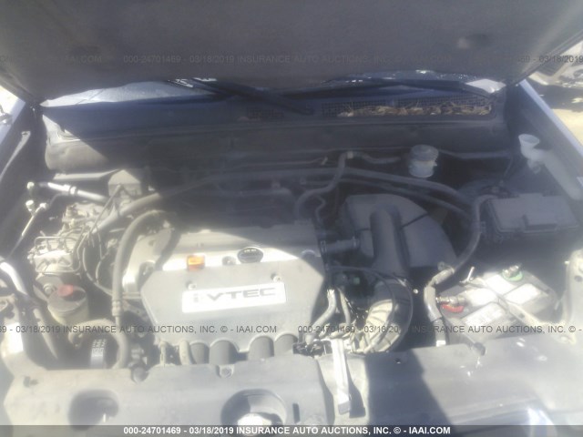 JHLRD78823C016267 - 2003 HONDA CR-V EX BLACK photo 10