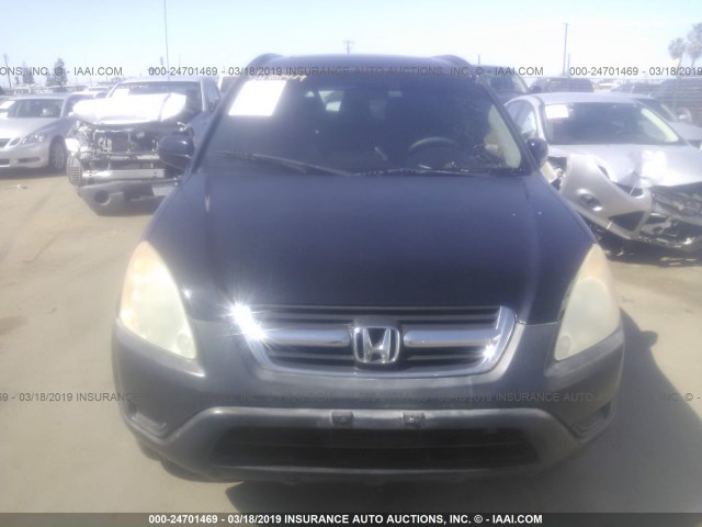 JHLRD78823C016267 - 2003 HONDA CR-V EX BLACK photo 6