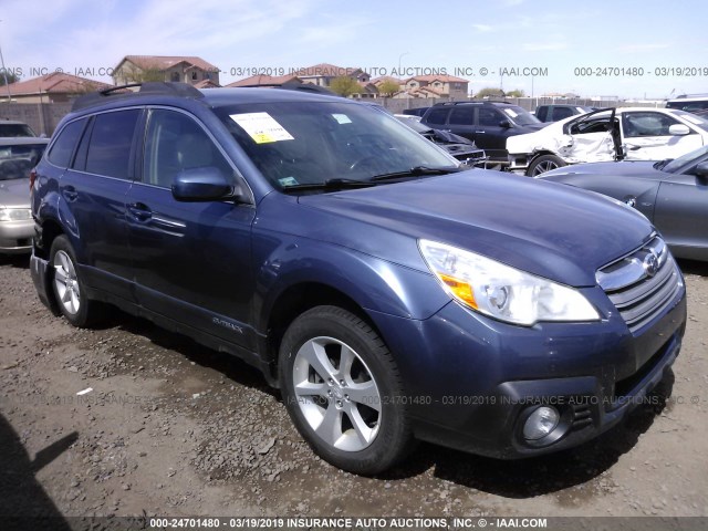 4S4BRCCCXD1206444 - 2013 SUBARU OUTBACK 2.5I PREMIUM BLUE photo 1