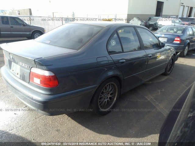 WBADT63441CF08353 - 2001 BMW 530 I AUTOMATIC BLUE photo 4