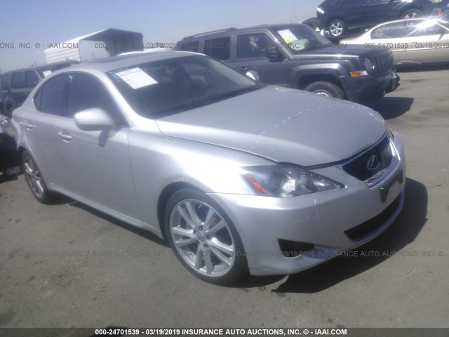 JTHBK262372028251 - 2007 LEXUS IS 250 SILVER photo 1