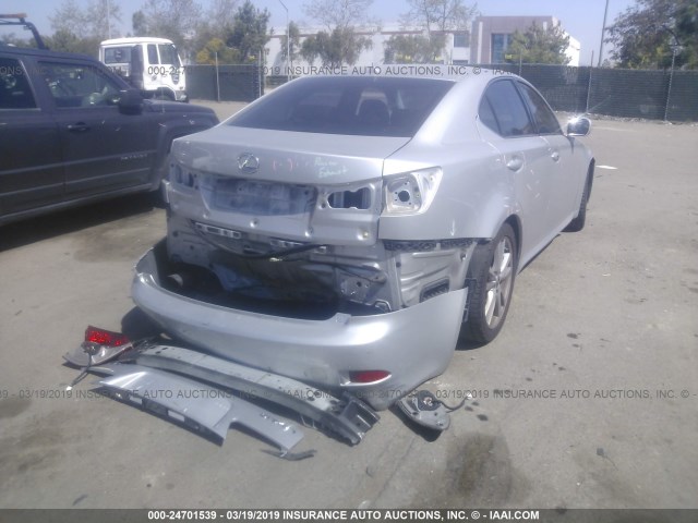 JTHBK262372028251 - 2007 LEXUS IS 250 SILVER photo 6