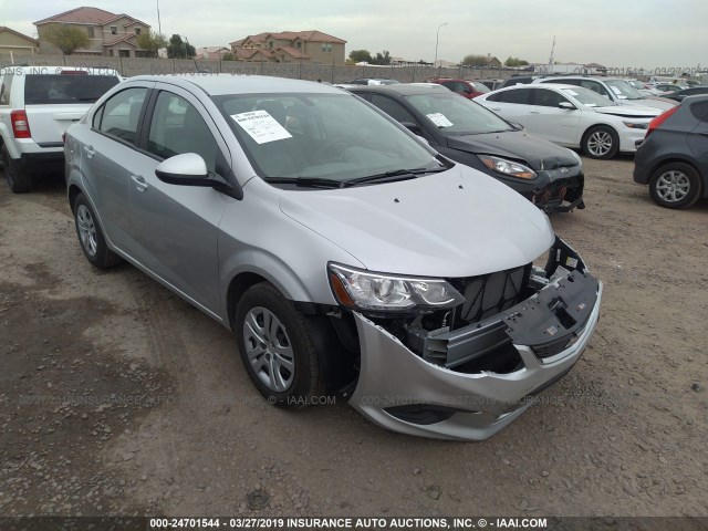 1G1JB5SH3J4113992 - 2018 CHEVROLET SONIC LS SILVER photo 1