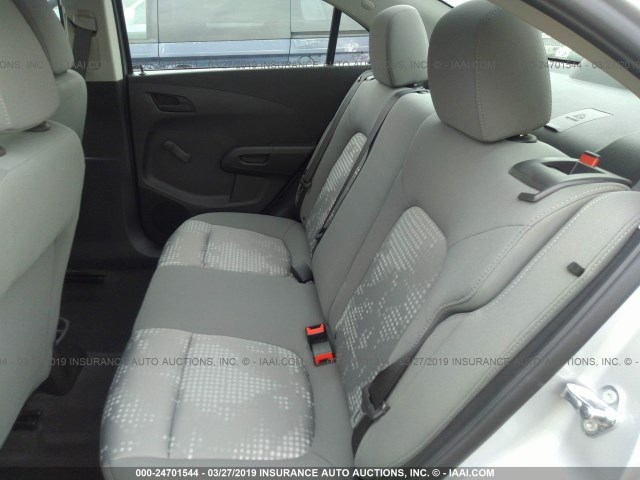 1G1JB5SH3J4113992 - 2018 CHEVROLET SONIC LS SILVER photo 8