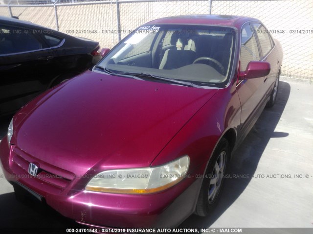 JHMCG66872C022165 - 2002 HONDA ACCORD EX/SE MAROON photo 2