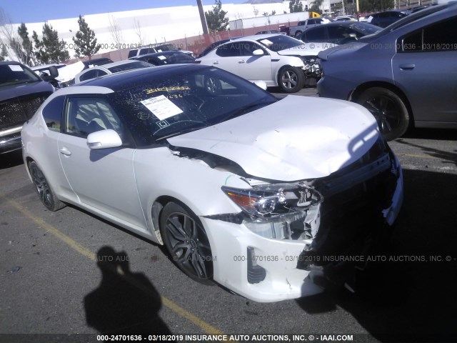 JTKJF5C72FJ013370 - 2015 TOYOTA SCION TC WHITE photo 1