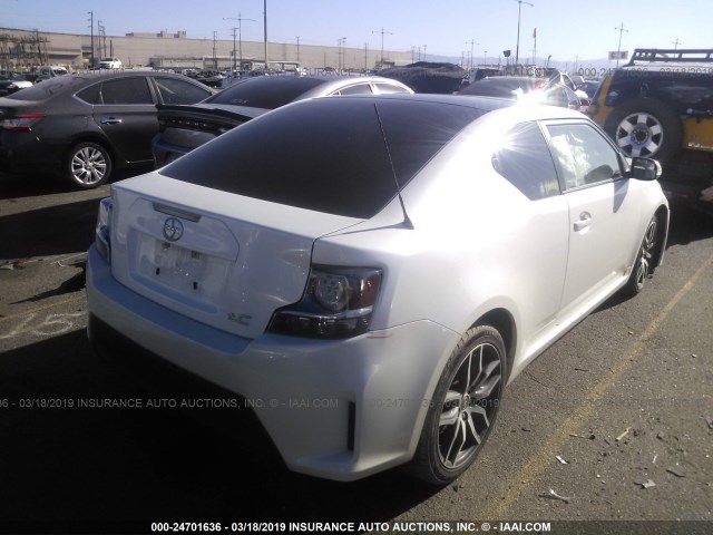JTKJF5C72FJ013370 - 2015 TOYOTA SCION TC WHITE photo 4