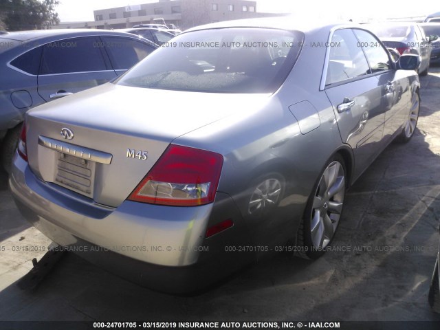 JNKAY41EX3M002753 - 2003 INFINITI M45 GRAY photo 4