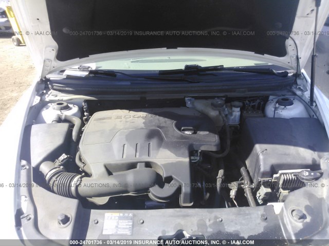 1G1ZA5E09CF340252 - 2012 CHEVROLET MALIBU LS WHITE photo 10