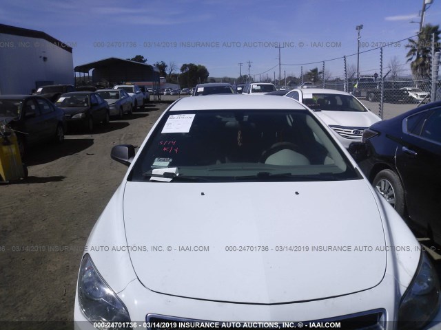 1G1ZA5E09CF340252 - 2012 CHEVROLET MALIBU LS WHITE photo 6
