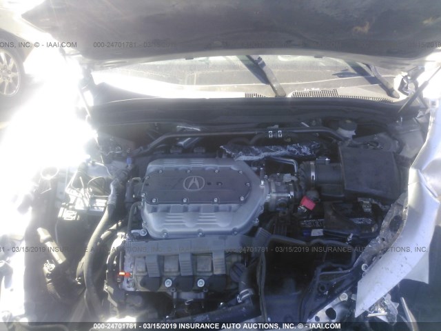 19UUA8F39EA001312 - 2014 ACURA TL SE SILVER photo 10