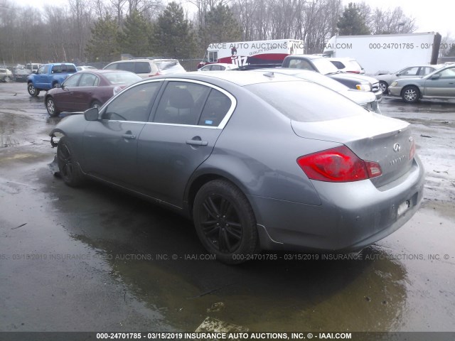 JN1CV6AR3CM678773 - 2012 INFINITI G37 GRAY photo 3