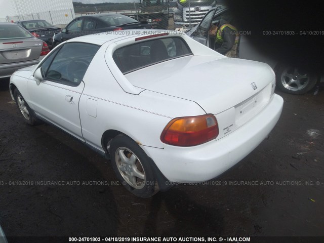 JHMEH6166SS000966 - 1995 HONDA CIVIC DEL SOL SI WHITE photo 3