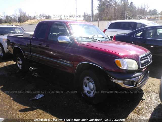 5TBRN34162S289732 - 2002 TOYOTA TUNDRA ACCESS CAB SR5 RED photo 1