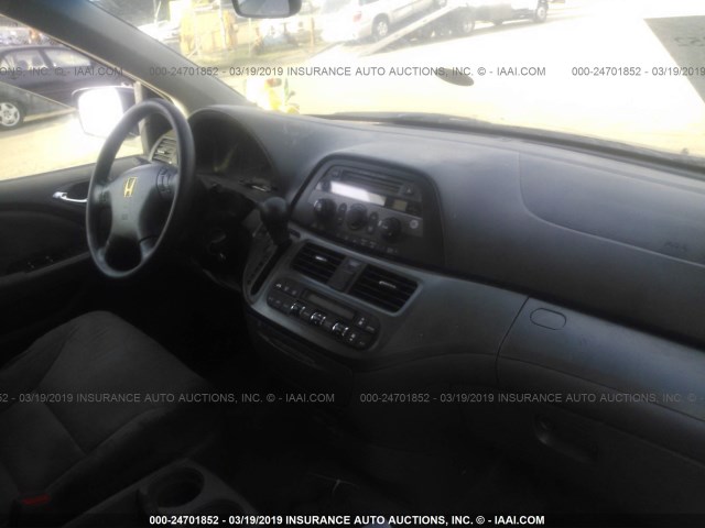 5FNRL38426B092262 - 2006 HONDA ODYSSEY EX BLUE photo 5