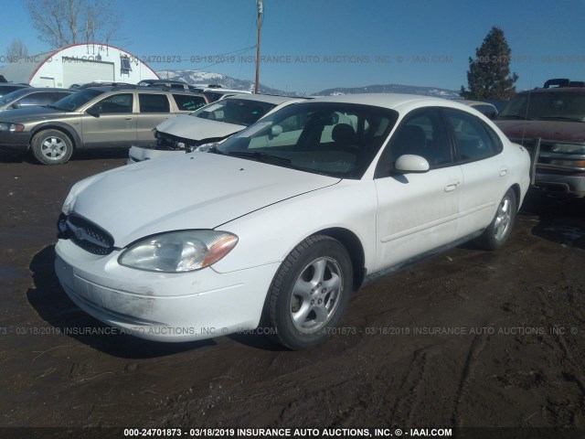 1FAFP55U53G233873 - 2003 FORD TAURUS SES WHITE photo 2