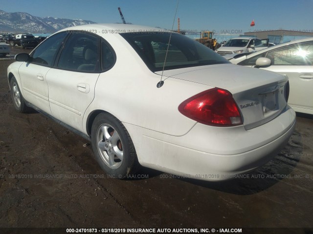 1FAFP55U53G233873 - 2003 FORD TAURUS SES WHITE photo 3