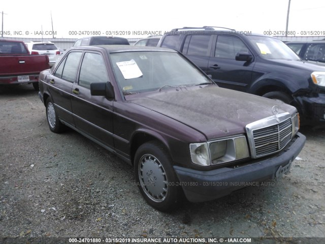 WDBDB26D8GF250173 - 1986 MERCEDES-BENZ 190 D 2.5 MAROON photo 1