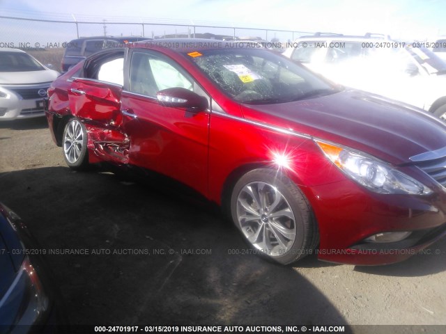 5NPEC4AC2EH884658 - 2014 HYUNDAI SONATA SE/LIMITED RED photo 6