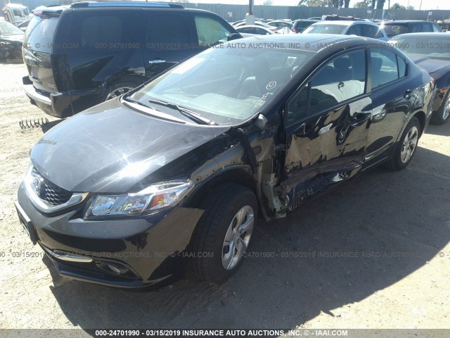 2HGFB2F95FH540925 - 2015 HONDA CIVIC EXL BLACK photo 2