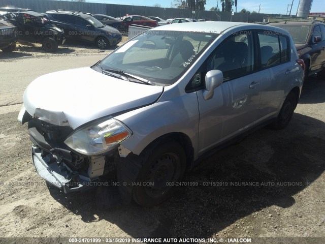 3N1BC1CP7AL386955 - 2010 NISSAN VERSA S/SL SILVER photo 2