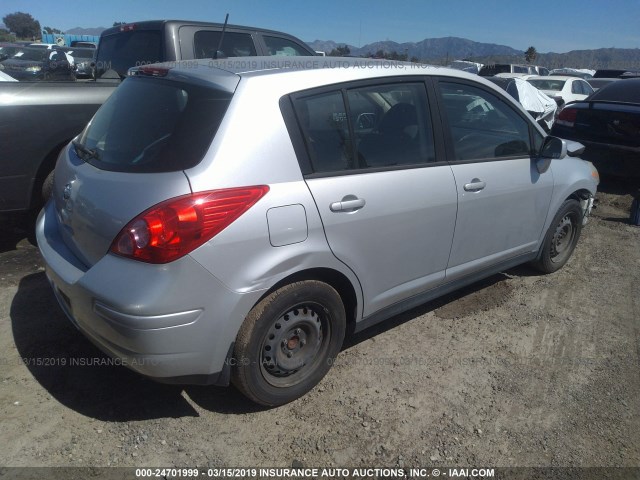 3N1BC1CP7AL386955 - 2010 NISSAN VERSA S/SL SILVER photo 4